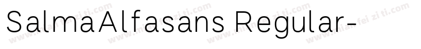 SalmaAlfasans Regular字体转换